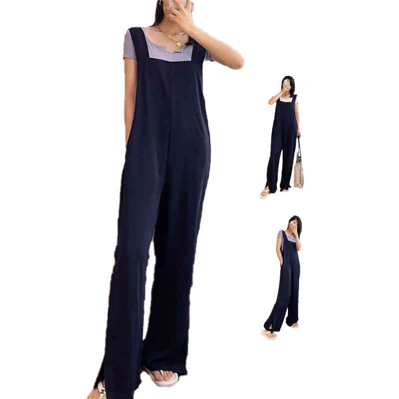 送料無料 オールインワン レディース サロペット パンツハイウエスト ノースリーブ レディースファッション カジュアル 無地 20代 30代 40代