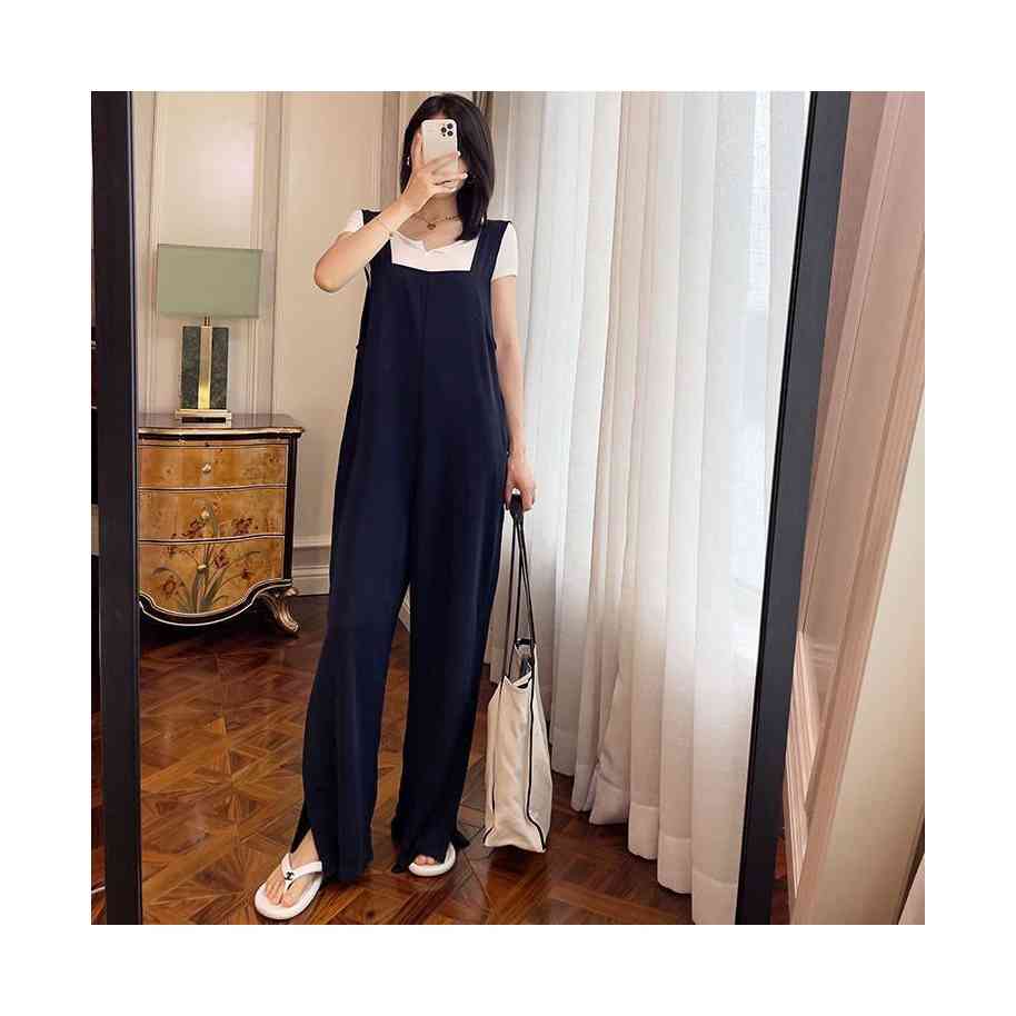 送料無料 オールインワン レディース サロペット パンツハイウエスト ノースリーブ レディースファッション カジュアル 無地 20代 30代 40代