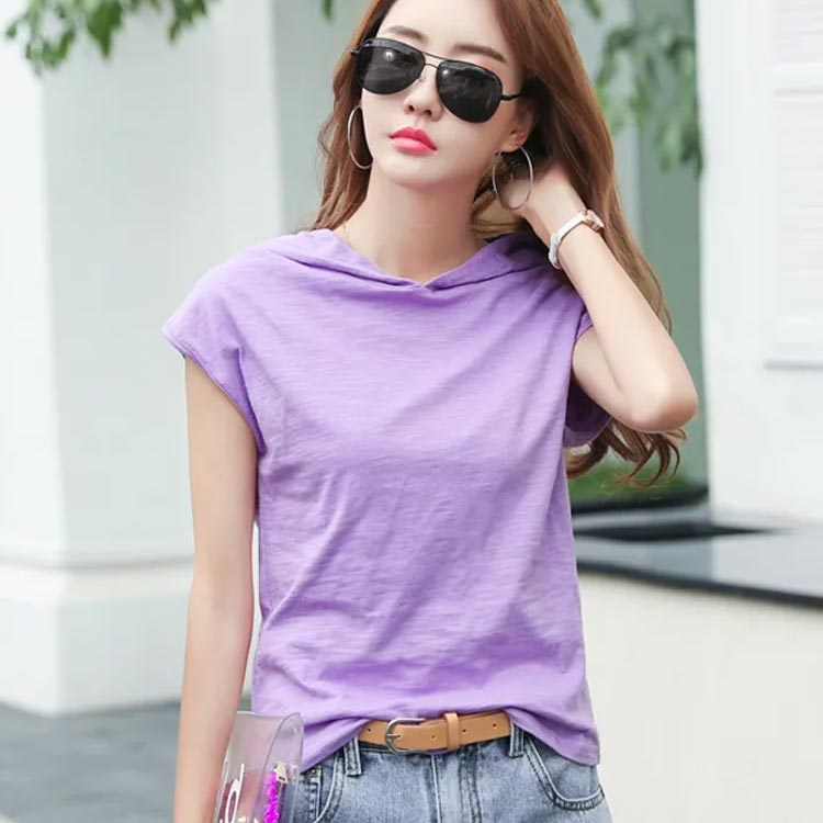 パーカー レディース 薄手 半袖 フード付き tシャツ フレンチスリーブ 無地tシャツ トップス プルオーバー カジュアル カットソー 綿 夏 春服 夏服 シンプル おしゃれ 大きいサイズ ゆったり 体型カバー 通勤 通学 OL ギフト 送料無料 20代 30代 40代