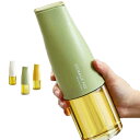 送料無料 3個セット オイルボトル 500ML 調味料ボトル オイルポット スリム 液だれしない 漏れ防止 片手 自動開閉 クリア オイル差し オイル入れ 調味...