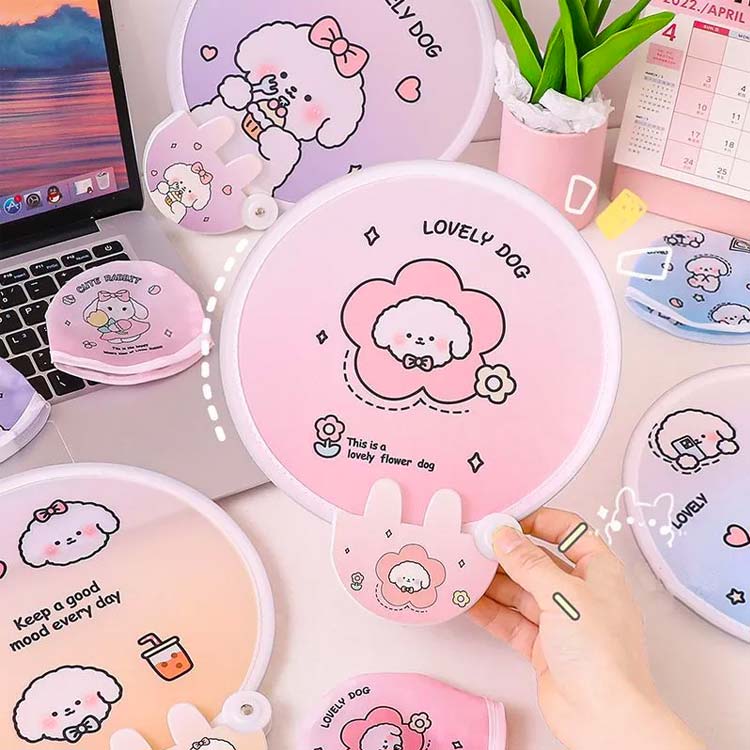 うちわ 折りたたみ 4個セットポータブルうちわ かわいい おしゃれ 収納ケース付き メンズ レディース 男性 女性 女の子 可愛い 団扇 軽量 コンパクト 折りたたみ 防水 景品 粗品 夏祭り アウトドア キャンプ用品 送料無料 ギフト プレゼント unfinish-store-10004830 UNFINISH STORE サンプル画像2