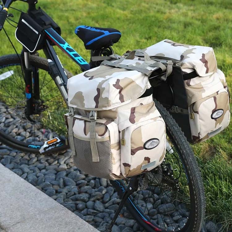 自転車 リアバッグ バイク 防水 自転車用 サイドバッグ 50L 大容量 自転車 バッグ ...