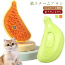 蒸気 ペット用ブラシ 3 ブラシ 猫ブラシ in USB充電式 噴霧式 多機能 マッサージ 猫 ペットコーム 蒸し猫ブラシ 抜け毛取り 1 液体注入口付き 犬 ...