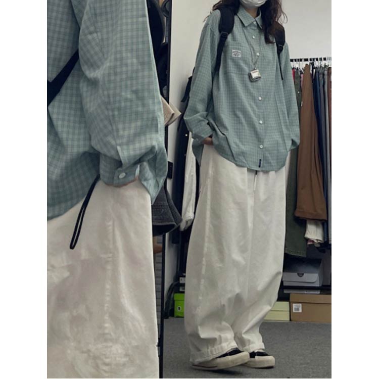 ゆったり パンツ レディース ミリタリーパンツ カーゴパンツ チノパン 春秋 夏 ワイド ワークパンツ 薄手 体型カバー サルエルパンツ カジュアル ロング丈 大きいサイズ 無地 シンプル アウトドア キャンプ ダンス衣装 ギフト プレゼント 送料無料 unfinish-store-10005364 UNFINISH STORE サンプル画像3