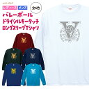 バレーボール ドライ ロングスリーブ Tシャツ ウェア 長袖 練習着 チーム クラブ 部活 レディース メンズ 男女兼用 ユニセックス 全6色 V902 送料無...