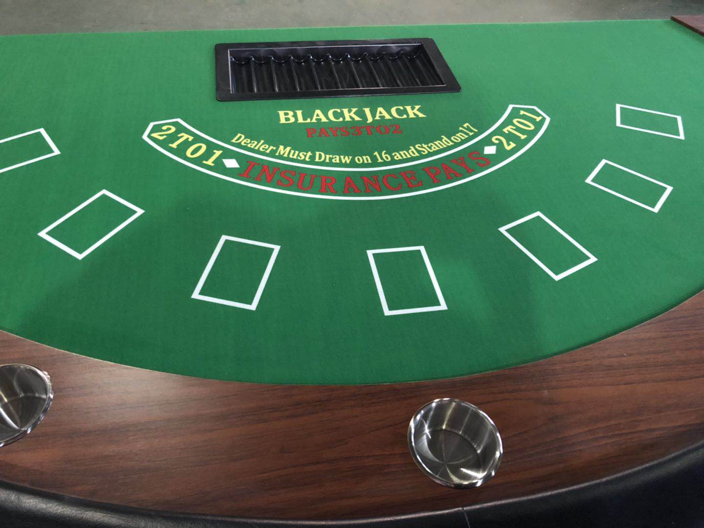 テキサスホールデム 半円テーブル - 7人用ポーカーテーブル