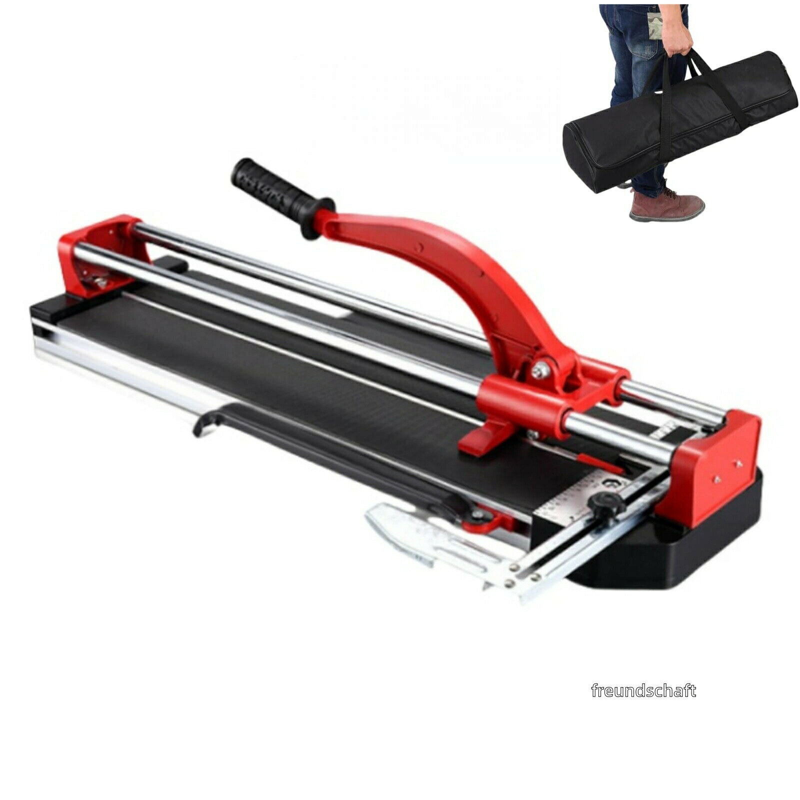 樂天商城 - タイルカッター、切断機、300mm-1200mmボールベアリング磁器セラミックプロフェッショナルウォールフロアタイルカッター切断機ストレートエッジ正確な測定ガイド、精密切断磁器セラミック床タイル用、実用性と耐久性 高効率 省力化&操作簡単 (1200mm)