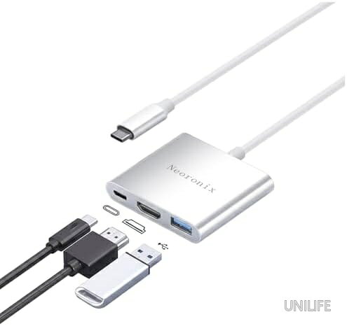 【送料無料】USB Type-C HDMI 変換アダプタ 4K@30Hz対応 PD100W急速充電 USB3.0高速データ転送 3in1 Type-Cアダプタ MacBook iPhone16/15 iPad Switch対応 アルミニウム合金 在宅勤務 プレゼン ホームシアター ドライバー不要 即挿即用 2026最新版
