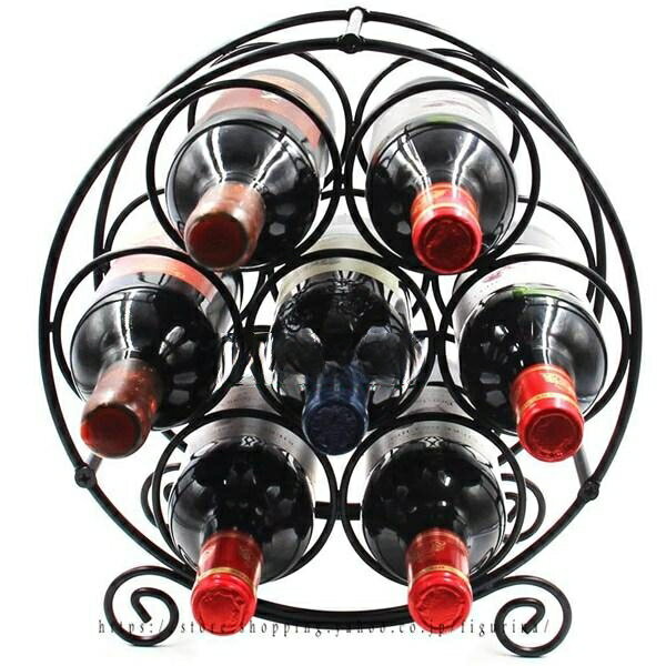 ワインラック ワインホルダー 7本用 組立式 ワインバーキャビネット お酒収納ラック 組立簡単 ワイン棚 ラック 省スペース 飾り(3)