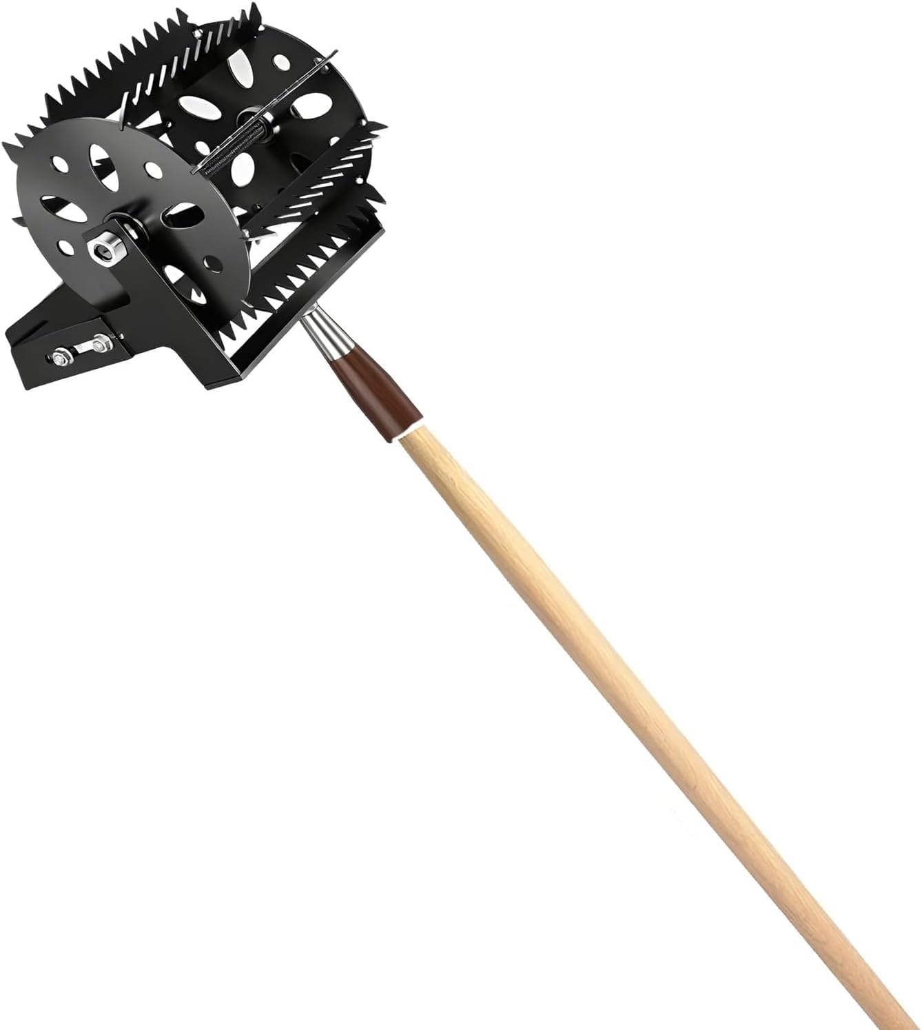 家庭用 省力除草工具 手押し 耕うん機 除草ホイール 多機能 3in1 雑草除去/土壌ほぐし/溝堀り 高効率 ..