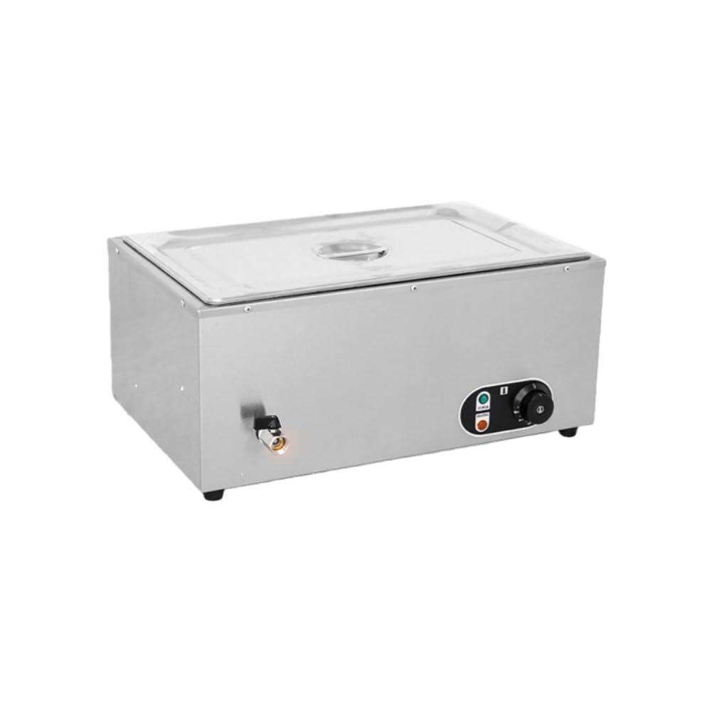 樂天商城 - 電気式 フードウォーマー 湯煎式 保温器 ステンレス製 業務用 卓上スープウォーマー 温度調整可能 湿式加熱 ビュッフェサーバー フタ付き