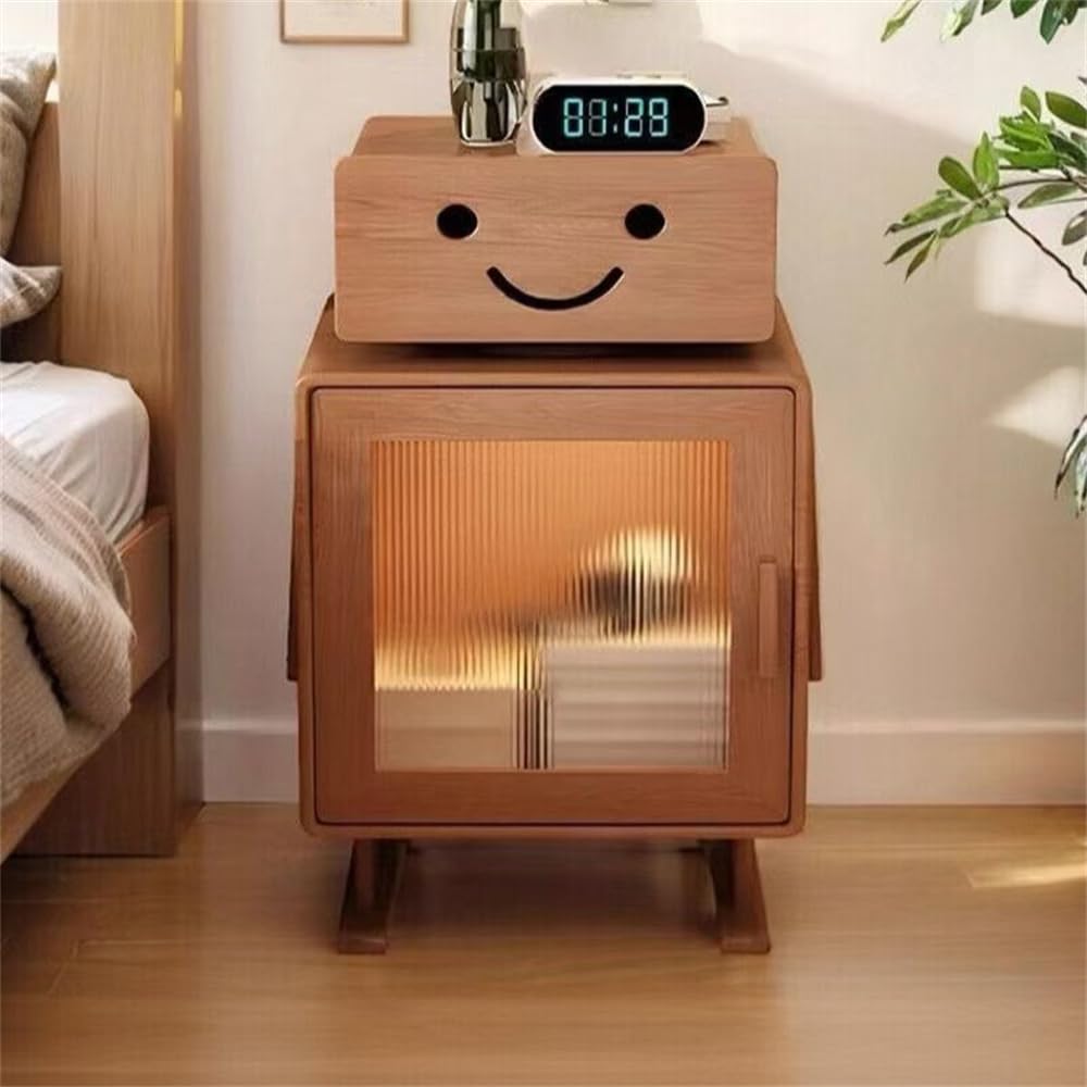 木製ロボット収納キャビネット（扉と引き出し付き） リビングルーム、ダイニングルーム、ベッドサイド..