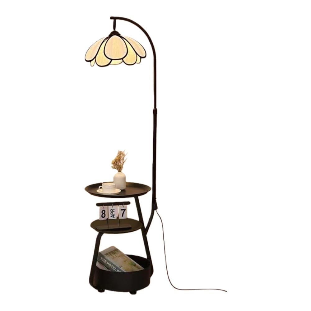 フロアランプ ベッドサイドランプ 読書灯 コーヒーテーブル 収納バケツ付き リビングルーム オフィスに最適