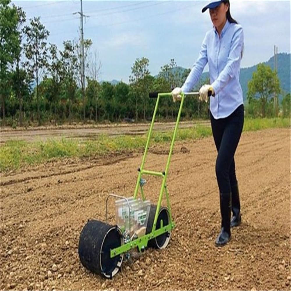 手動野菜播種機 種まき機 播種機 手動種まき機 手押し式種子散布機 小型精密プラン...
