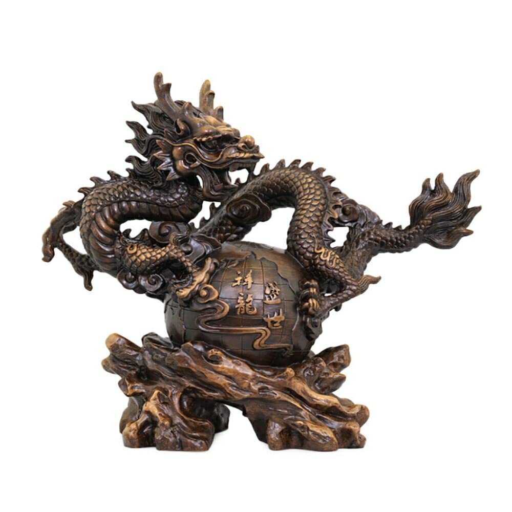 樂天商城 - 風水 特大 龍 ドラゴン 置物 竜 玄関 龍の飾り 風水グッズ レジン 開運祈願 金運祈願アイテム 龍神 開運 金運 ギフト プチギフト プレゼント