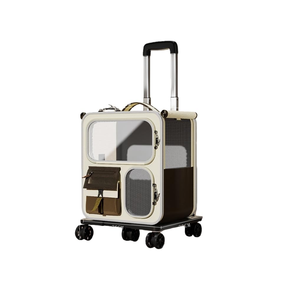 広々とした安定感のある内部：補強されたベースと厚いサポートパネルでたわみを防ぎます。広々とした内部は、最大22ポンド（約10kg）までの猫を快適にサポートします。多用途な3-in-1キャリーオプション：ハンズフリーの柔軟性を追求したこのキャ...