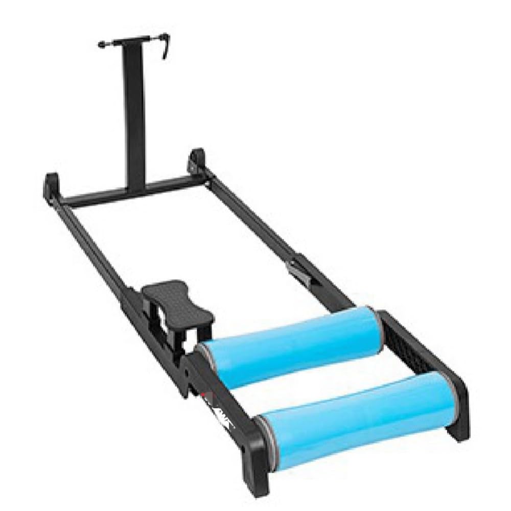自転車ローラー サイクルトレーナー 自転車 静音 3本ローラー 折り畳み 調節可能なバイクトレーナースタンドバイクローラー、2つの使用方法、MTBロードバイクエクササイズ用 (KW-7073-35-2,ブラック)