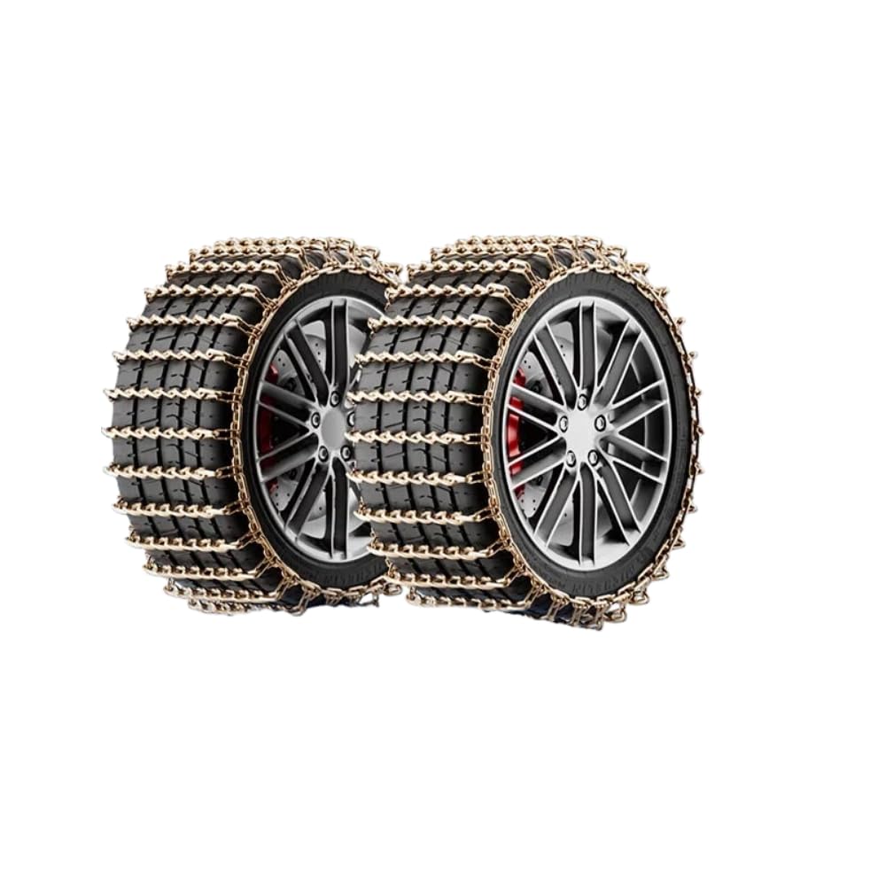 スノー チェーン、 2本セット アンチスキッド タイヤ チェーン、自動車トラック雪アンチスキッド ホイ..