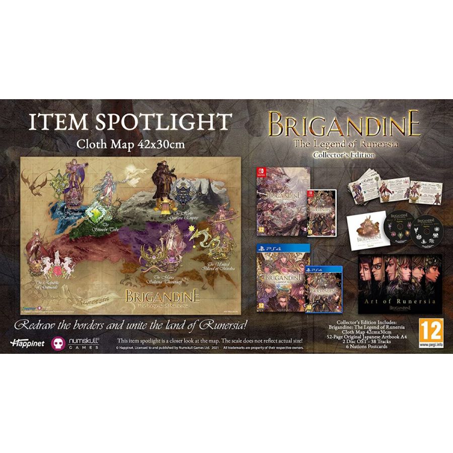 【日本語対応】ブリガンダイン ルーナジア戦記 コレクターズエディション Brigandine: The Legend Of Runersia Collector's Edition 輸入版 switch