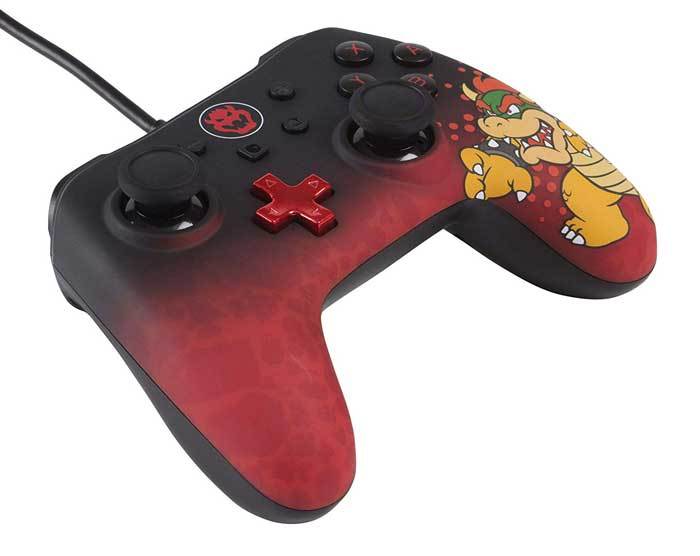 Nintendo Switch ニンテンドースイッチ コントローラー クッパ スーパーマリオ レッド・ブラック 海外限定品