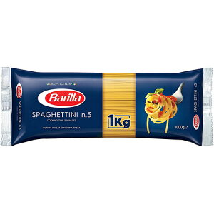 バリラ　オーロ・シェフ スパゲッティNo.3(1.4mm)　容量：1000g/1kg イタリア産 セモリナパスタ Spaghettini n. 3 Barilla ロングパスタ 非常用食品 大容量