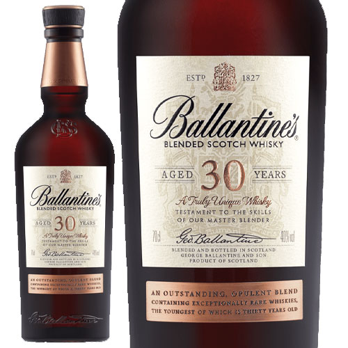 バランタイン 30年/Ballantine’s 30 Years Old 1本/ビン・瓶 スコットランド 700ml 40.0% スコッチウイスキー