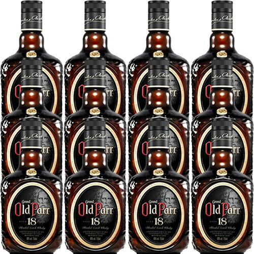 ※送料無料※12本/1箱セット オールドパー 18年/Old Parr 18 Years ビン・瓶 スコットランド 750ml 40.0% ブレンデッドスコッチウイスキー ハイボールにおすすめ※九州・北海道・沖縄一部離島、クール便は追加送料あり