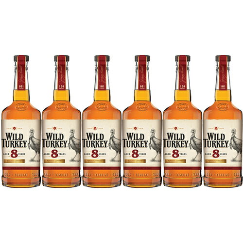 【正規品】ワイルドターキー 8年/WILD TURKEY ビン・瓶 アメリカ 700ml 50.5% バーボンウイスキー ハイボールにおすすめ 6本セット 1箱 業務用 飲食店におすすめ プロ向け 送料無料※別途送料北海道・九州330円、沖縄770円※