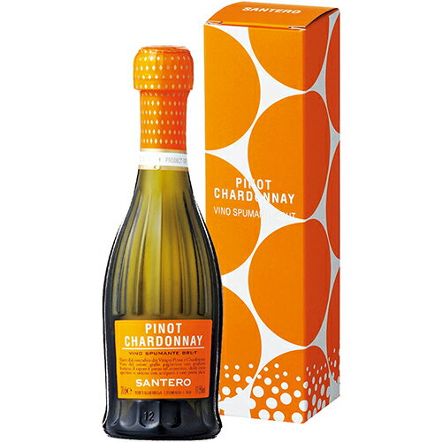 ピノ シャルドネ スプマンテ ミニボトルプレミアムボックス入[N/V]サンテロ　泡・白 200ml　SanteroPinot Chardonnay Spumante premium box] イタリア ピエモンテ スパークリングワイン