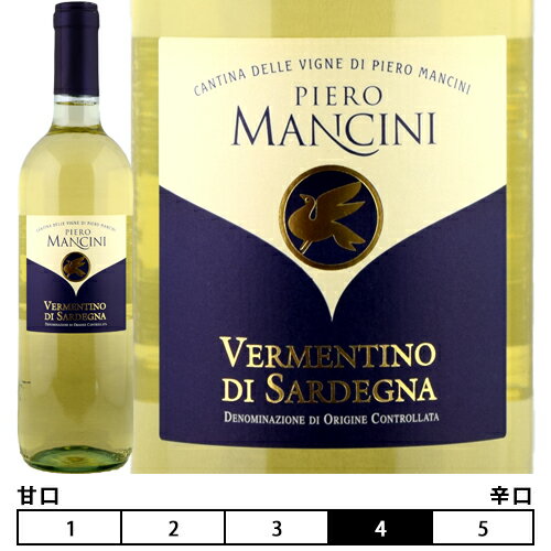 ヴェルメンティーノ・ディ・サルデーニャピエロ・マンチーニ 白 750ml　Cantina delle Vigne di Piero Mancini S.r.l イタリア サルデーニャ サルディーニャ 白ワイン