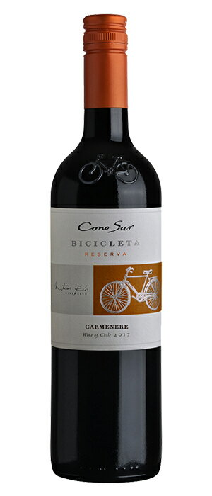 【お得な24本セット】コノスル　カルメネール　ビシクレタ　レゼルバ ヴィーニャ・コノスル 赤 750ml Vina Cono Sur[Cono Sur Carmenere Bicicleta Reserva] チリ 赤ワイン 業務量 飲食店 プロ向け 送料無料※北海道・九州は別途330円送料が加算されます