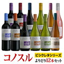 コノスル ビシクレタ・レゼルバ シリーズ よりどり12本セット ヴィーニャ・コノスル 赤・白・ロゼ 750ml　Vina Cono Sur[Cono Sur Bicicleta Reserva]チリ 赤ワイン 白ワイン ワインセット 送料無料【ワイン福袋セット】