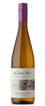 【お得な24本セット】コノスル　ゲヴュルツトラミネール　ビシクレタ(ヴァラエタル)[2018] 白 750ml Vina Cono Sur[Cono Sur Gewurztraminer Bicicleta Reserva] チリ 白ワイン 業務量 飲食店 プロ向け 送料無料※北海道・九州は別途330円送料が加算されます