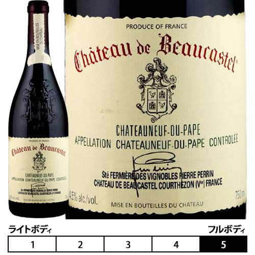 シャトーヌフ・デュ・パプ　ルージュ[2006]シャトー・ド・ボーカステル 赤 750ml　Chateau de Beaucastel[Chateauneuf-du-Pape Rouge] フランス コート・デュ・ローヌ 赤ワイン