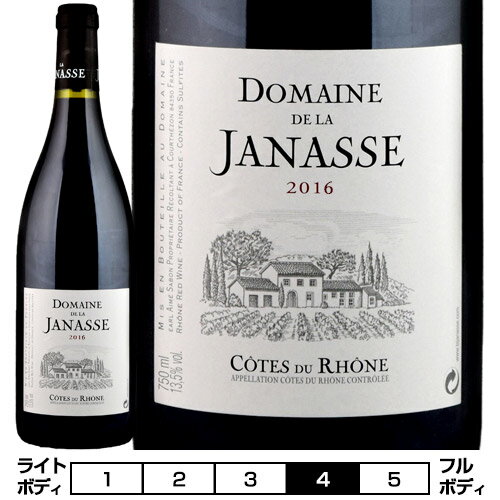 コート・デュ・ローヌ・ルージュ[2018]ドメーヌ・ド・ラ・ジャナス 赤 750ml　Domaine de La JANASSE [Cotes du Rhone Rouge]フランス コート デュ ローヌ 赤ワイン