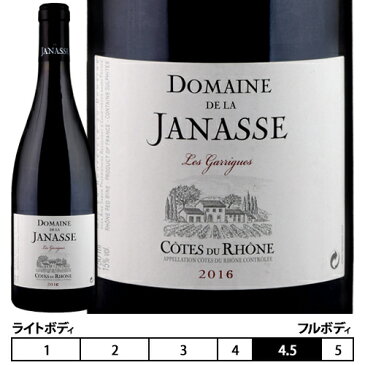 コート・デュ・ローヌ・ルージュ “レ・ガリグ“[2016]ドメーヌ・ド・ラ・ジャナス 赤 750ml　Domaine de La JANASSE [Cotes du Rhone“Les Garrigues“] フランス コート・デュ・ローヌ 赤ワイン