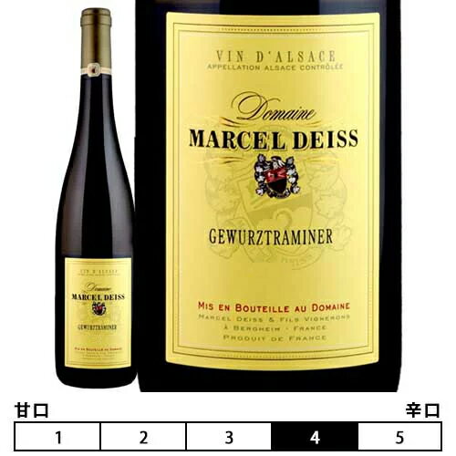 マルセル・ダイス[2019]ゲヴュルツトラミネール 白 750ml　Marcel Deiss[Gewurztraminer] フランス アルザス 白ワイン