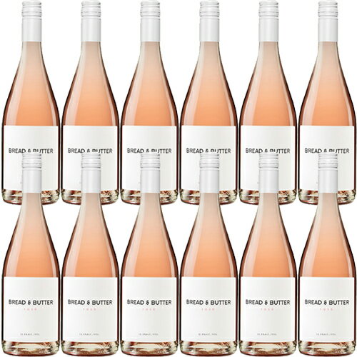 【送料無料】ブレッド & バター　ローズ ロゼ 750ml×12本セット 1箱 Rose[Bread & Butter Wines] アメリカ カリフォルニア ロゼワイン 飲食店におすすめ 業務用 プロ向け 福袋※四国・九州・北海道・離島・沖縄は別途送料が発生いたします。