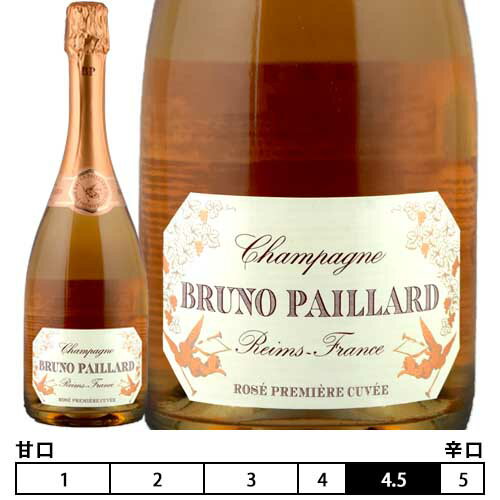 ブルーノ・パイヤール・ブリュット・ロゼ・プルミエール・キュヴェ[ブルーノ・パイヤール]発泡 ロゼ 750ml　Bruno Paillard[Bruno Paillard Brut Rose Premiere Cuvee]※箱はついておりません。 フランス シャンパン スパークリングワイン Champagne