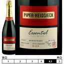 パイパー エドシック N/V エッセンシエル エクストラ ブリュット 箱入「新ラベル」 泡 白 750ml Essentiel Extra Brut in Box New Package PIPER-HEIDSIECK フランス シャンパン スパークリングワイン Champagne