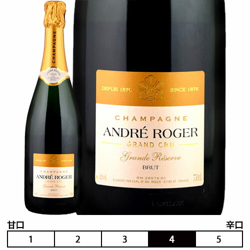 シャンパーニュ アンドレ・ロジェ[N/V]ブリュット グランド・レゼルヴ グラン・クリュ 泡・白 750ml　Andre Roger[Brut Grande Reserve Grand Cru] フランス シャンパン スパークリングワイン Champagne