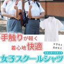 スクールワイシャツ 半袖 女子 学生服 スクール ワイシャツ 女子半袖 透けにくい ノーアイロン 制 ...