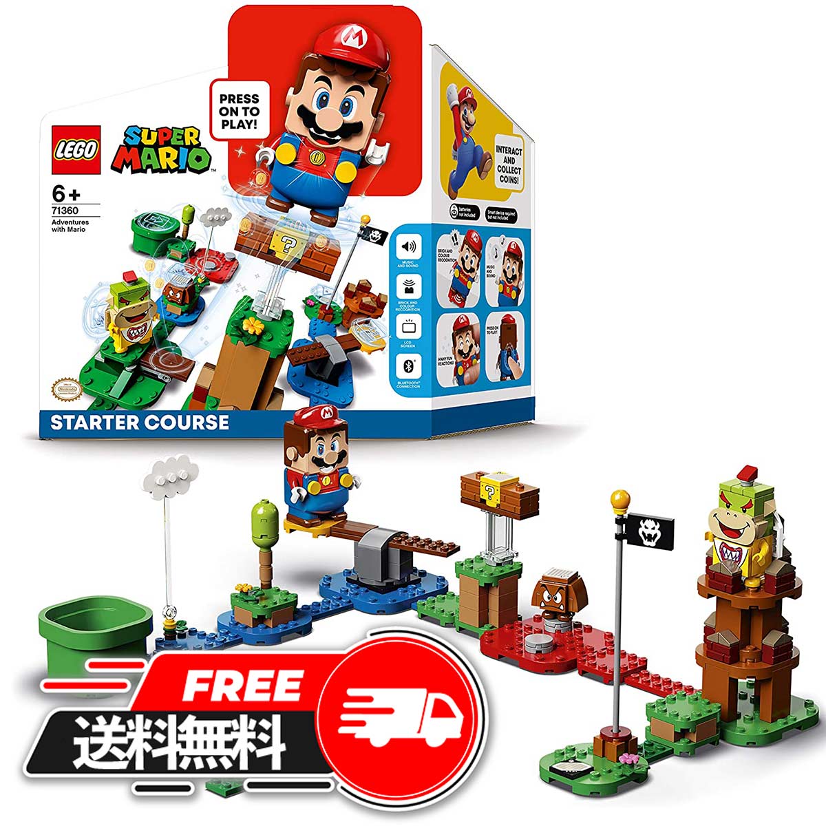 【 父の日 ギフト 】 レゴジャパン LEGO レゴ 71360 マリオとぼうけんのはじまり スターターセット ギフト 人気 プレゼント 誕生日 ランキング 2023 おもちゃ 景品 小学生 子供 人形 プラモデル