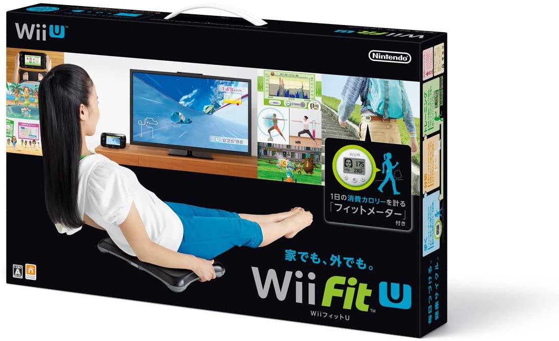 【 楽天スーパーセール 】 Wii Fit U バランスWiiボード クロ +フィットメーターセット/Wii U/WUPWASTJ/A 全年齢対象