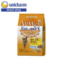 ユニ・チャーム AllWell 避妊・去勢した猫の体重ケア筋肉の健康維持用 フィッシュ味 挽き小魚とささみフリーズドライパウダー入り 1.5kg 