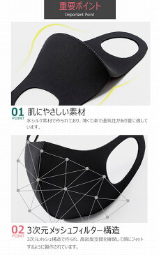 3D立体多機能マスクコロナ対策 ウイルス 対策 予防 防止 ポリウレタンマスク 男女兼用 大人 子供 花粉 かぜ 風邪 水洗い (3Pack 1Set)