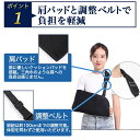 【9日20時から4時間限定 ポイント10倍】骨折 アームホルダー 三角巾 腕 ギプス カバー 固定 サポーター 肩 肘 介護 ケガ リハビリ ケア 黒白 大人 男性 女性 子供 保護 育児 抱っこ テニス 野球 ゴルフ バスケ スポーツ 左右兼用 メール便 3