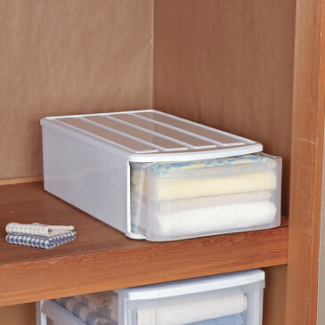【収納ケース 奥行66】【3個セット】チェスト EM 幅37.6×奥行66×高さ21.5cm【押入れ収納 クローゼット収納 衣類収納ボックス 衣類収納ケース プラスチック 奥行66 収納 衣替え 透明 中身が見える 洋服収納 衣類収納】【アイリスオーヤマ】【送料無料】