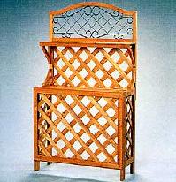 玄関先や壁際・ベランダをガーデンスペースとして彩りますワイヤーデザイン室外機カバー　TSL-1...