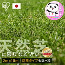 人工芝 シェアNo1 国産 2m×10m アイリスオーヤマ 防草シート一体型 防草シート不要 芝丈30mm 日本製 20平米 防草シート付 リアル人工芝 ベラン...